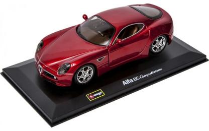 Іграшкова машинка Bburago ALFA 8C COMPETIZIONE 2007 1: 32 Red Metallic (18-43004)