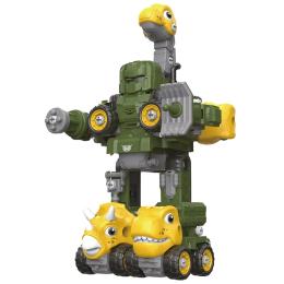 Іграшкова машинка OTAMANKO Трансформер Динозавр 5 в 1 Green Yellow (OTA-133TS)