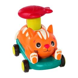 Іграшкова машинка Battat Лапкомобілі Котик Orange (BX2486Z)