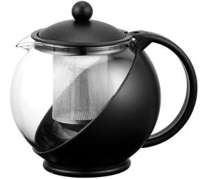 Чайник заварювальний Vittora BARON 1250мл Black Transparent (VT-8901-1250)