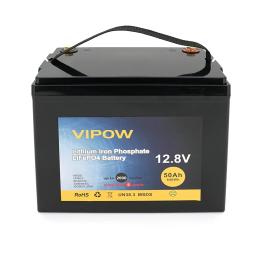Акумулятор для ДБЖ Vipow LiFePO4, 12.8V-50Ah (LiFePO4128-50/40)