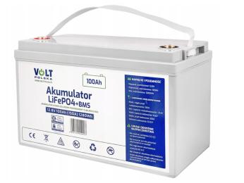 Акумулятор для ДБЖ Volt Polska LiFePO4 12V 100ah 100A + BMS