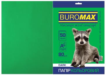 Папір Buromax BM.2721450-04 Dark Green А4, 80g, 50sh