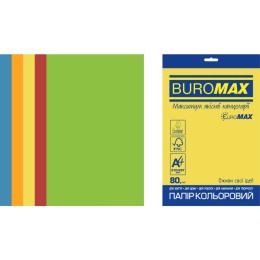 Папір Buromax BM.27213250E-99 EUROMAX, А4, 80g, INTENSIVE, 5colors, 250sh