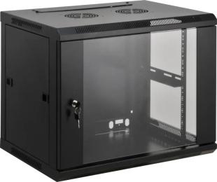 Шафа настінна Kingda 15U 19 600x450 RAL9004 (KD-007-6415)