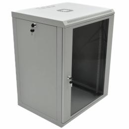 Шафа EServer 15U 600х600х773 скло, сіра