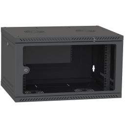 Шафа серверна IPCOM CH-6U 600x350 скло RAL9005