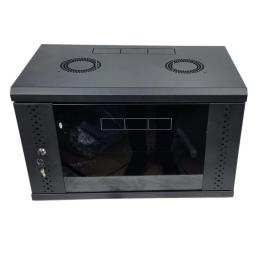 Серверна шафа 6U, EServer 600х350х370 (Ш*Г*В), скло, чорна (ES-Е635B)