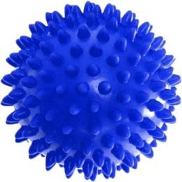 Масажний мячик EasyFit PVC 7.5 см жорсткий синій (EF-1063-Bl)