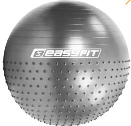 Фітбол 85 см EasyFit Hybrid сірий (фітбол напівмасажний) (EF-3013-GY)