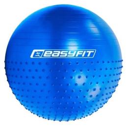 Фітбол 85 см EasyFit Hybrid синій (фітбол напівмасажний) (EF-3013-BL)