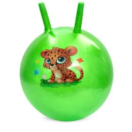 Дитячий мяч для фітнесу Тваринка MS 4284(Green) з ріжками, 45 см