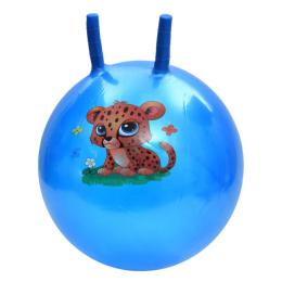 Дитячий мяч для фітнесу Тваринка MS 4284(Blue) з ріжками, 45 см