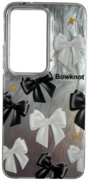 Чохол-накладка Infinity Silicon Print for Samsung Galaxy A17 4G Silver Бант