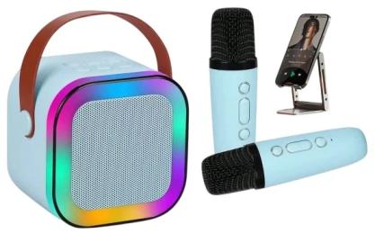 Акустика портативна Infinity Kids K12 Blue + 2 караоке-мікрофона