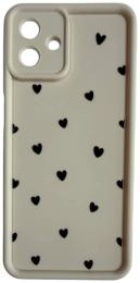 Чохол-накладка Infinity Silicon Print for Samsung Galaxy A07 4G Beige Heart