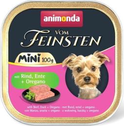 Корм вологий Animonda Vom Feinsten Mini для дорослих собак малих порід з яловичиною, качкою + орегано 100 г (AM-82361)