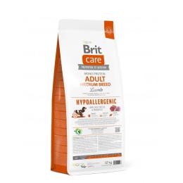 Корм сухий Brit Care Dog Hypoallergenic Adult Medium Breed для дорослих собак середніх порід гіпоалергенний з ягням 12+2 кг