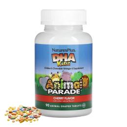 Жувальні таблетки Natures Plus Kids Chewable DHA Omega-3 - 90 tabs Cherry (2023-10-6509)