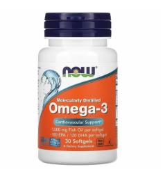 Омега-3 Now Foods Omega-3 1000mg - 30 sgels (2022-10-0052)