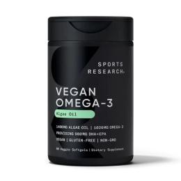 Омега-3 Sports Research Vegan Omega-3 1400mg - 60 softgels (2023-10-4398)