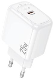 Мережевий зарядний пристрій для телефона XO CS53A Surplus single port PD25W charger set White