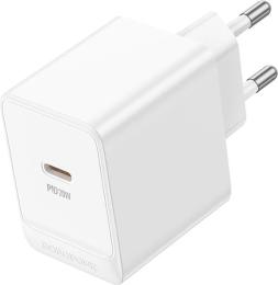 Адаптер живлення для телефона Borofone Erudite single PD20W White