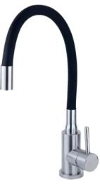 Кухонний змішувач Aquatica KT O35 (KT-4B570P) Silver Black