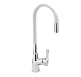 Кухонний змішувач FALA FLEXIBLE White (75706)