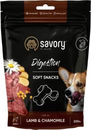Ласощі для собак Savory Soft Snacks Digestion Lamb &amp; Chamomile 200 г (4820232631348)