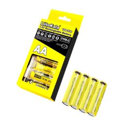 Акумулятор LiitoKala USB-T36 1.5V/AA 1.5V AA 2400mAh/3600mWh Yellow 4шт