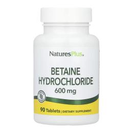 Добавка Natures Plus Betaine Hydrochloride 600mg - 90 tabs (2023-10-6846)