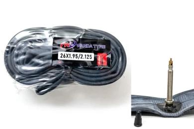 Велосипедна камера Wanda 26x1.95-2.125 FV Presta 48мм Black (TUB-064)