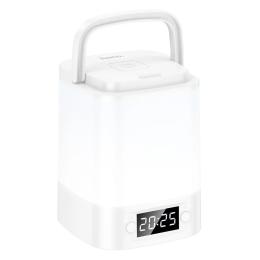 Нічник Hoco HX15 1200 mAh Smart clock night light White (6942007671842)