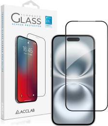 Захисне скло Acclab Full Glue ESD для Apple iPhone 17/iPhone 16 Pro Black