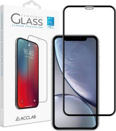 Захисне скло Acclab Full Glue ESD для Apple Iphone XR/11 Black