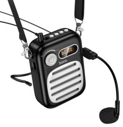 Акустика портативна Hoco L23 Lemony speaker with wired microphone Black (6942007672160)