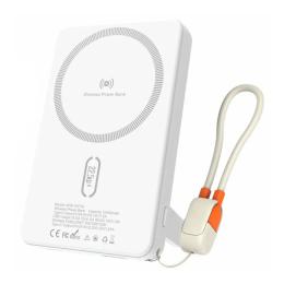 Зовнішній портативний акумулятор Amaya WF54 10000 mAh White 15W+PD22.5W