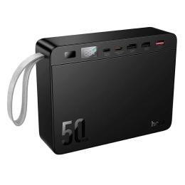 Зовнішній портативний акумулятор Hoco J166 Carretera 50000 mAh Black 22.5W+PD20W+lighting