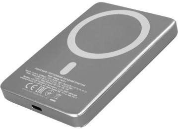 Зовнішній портативний акумулятор 2E Slim Wireless QI 10000mAh Gray 20W (2E-PB1011-GREY)