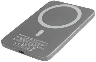 Зовнішній портативний акумулятор 2E Slim Wireless QI 5000mAh Gray 18W (2E-PB0515-GREY)