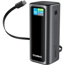 Зовнішній портативний акумулятор Choetech B815C 20000mAh Gray 130W