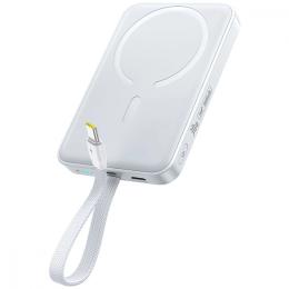 Зовнішній портативний акумулятор Baseus EnerFill FM11 with Built-in Type-C Cable 10000mAh White 30W (E0028905)