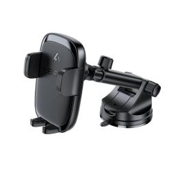 Тримач в авто Acefast D49 press type wireless charging car holder for dashboard Black (6974316284130)