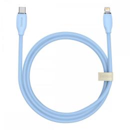 Дата-кабель Baseus Jelly Liquid Silica Gel Fast Charging Data Cable Type-C (тато)  -  Lightning (тато), 2m Blue 20W (CAGD020103)