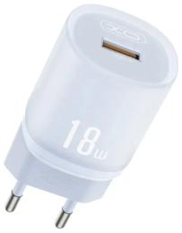 Адаптер живлення для телефона XO L157 1USB QC3.0 18W charger Blue
