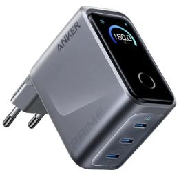Адаптер живлення для телефона Anker GaNPrime Charger 160W 3xUSB-C Silver (A2687341)