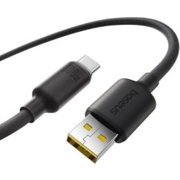 Дата-кабель Baseus Foamed Silicone USB (тато)  -  Type-C (тато), 2m Black 100W (E0426804)