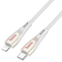 Дата-кабель Hoco U133 Monte USB Type-C (тато)  -  Lightning (тато), 1.2m Gray