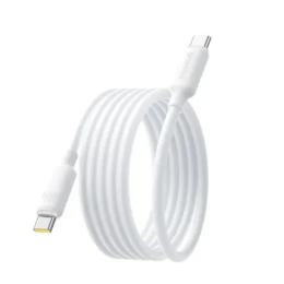 Дата-кабель Baseus Foamed Silicone Pro Magnetic Type-C (тато)  -  Type-C (тато), 1m White 100W (E0426D01)